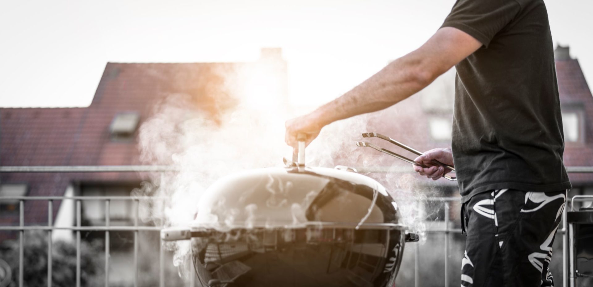 Grilling homemade steaks