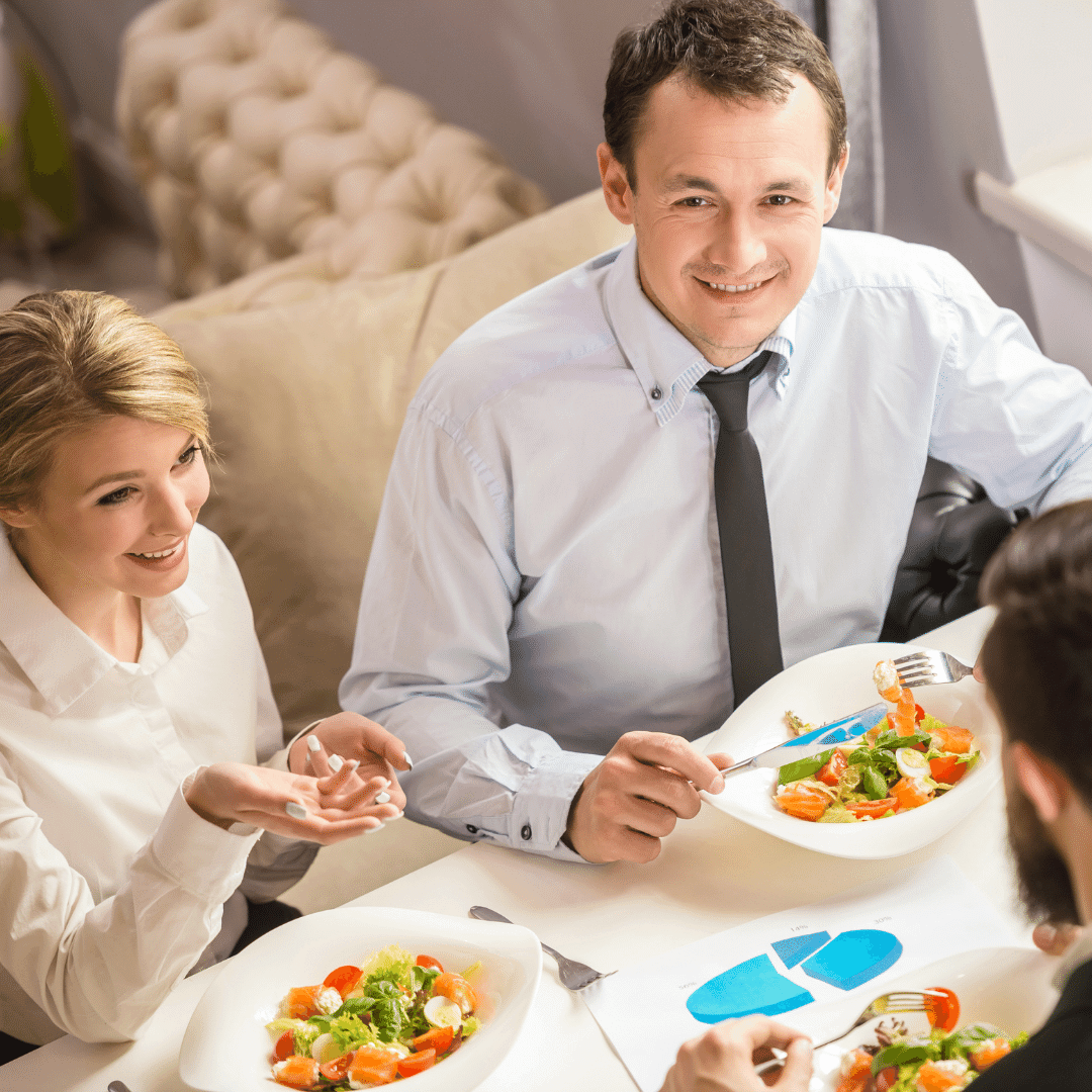 Business Lunch at Restaurant